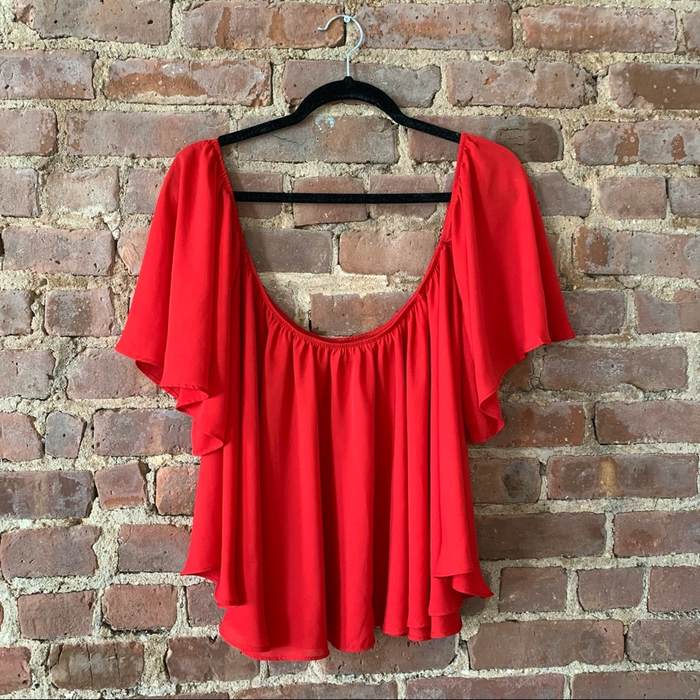 Two Arrows Off Shoulder Top